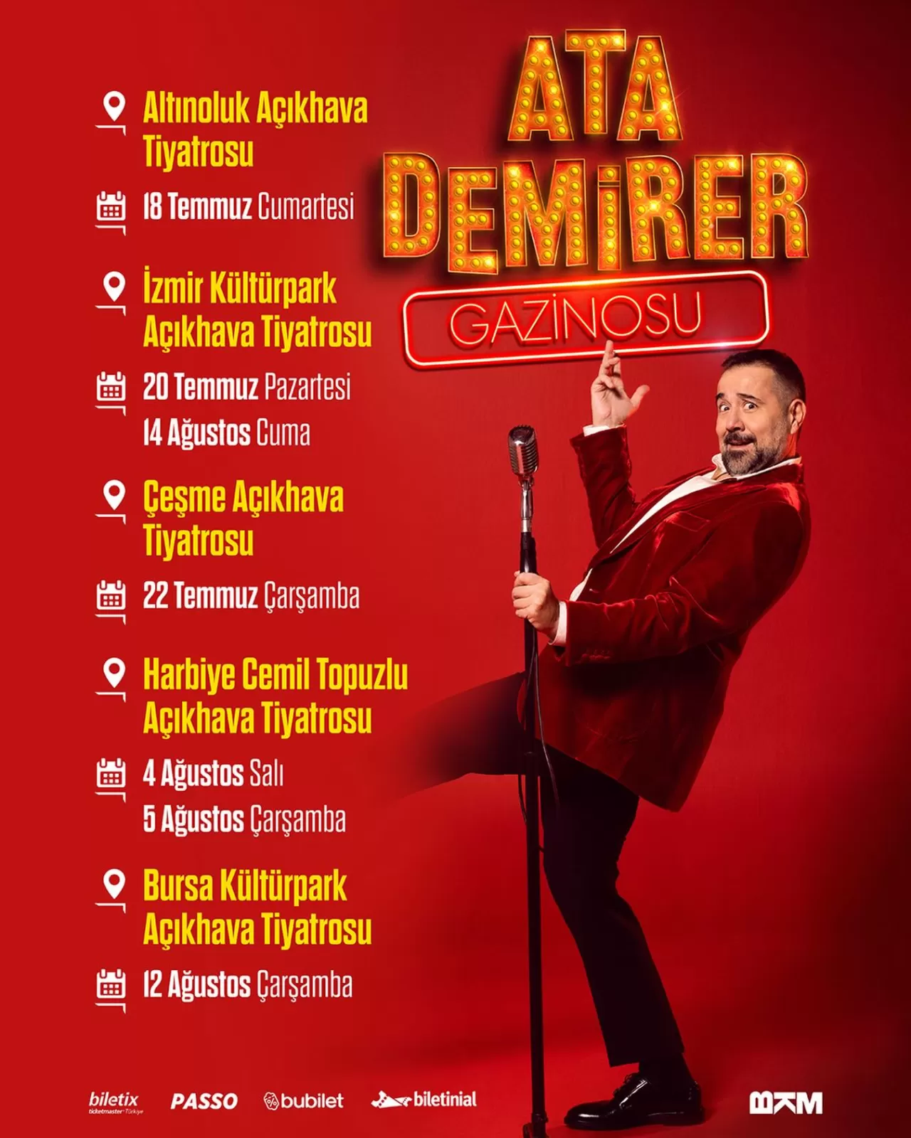 Ata Demirer Gazinosu Yaz Açık Hava Konserleri İçin Heyecan Başladı