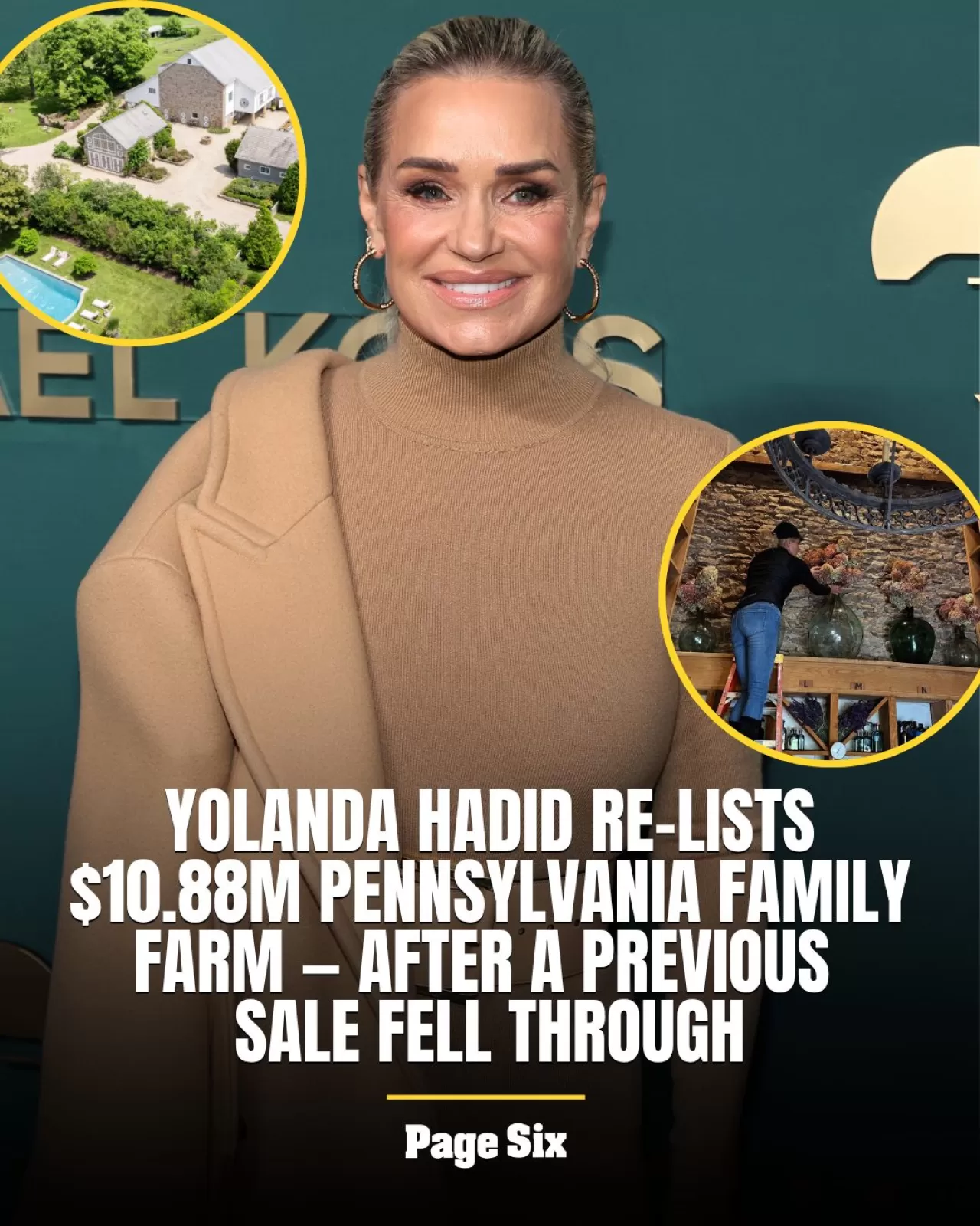 Yolanda Hadid Pennsylvania Lavanta Çiftliğini Tekrar Satışa Çıkardı