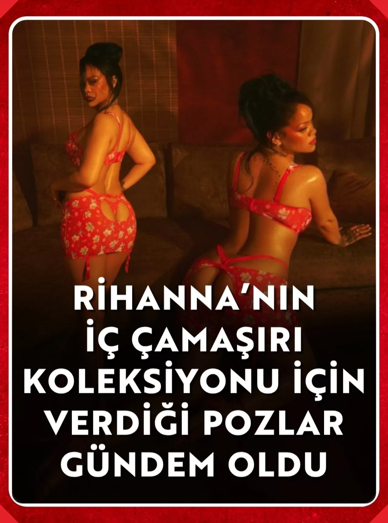 Rihanna'nın İç Giyim Koleksiyonundan Yeni Pozlar Sosyal Medyayı Salladı