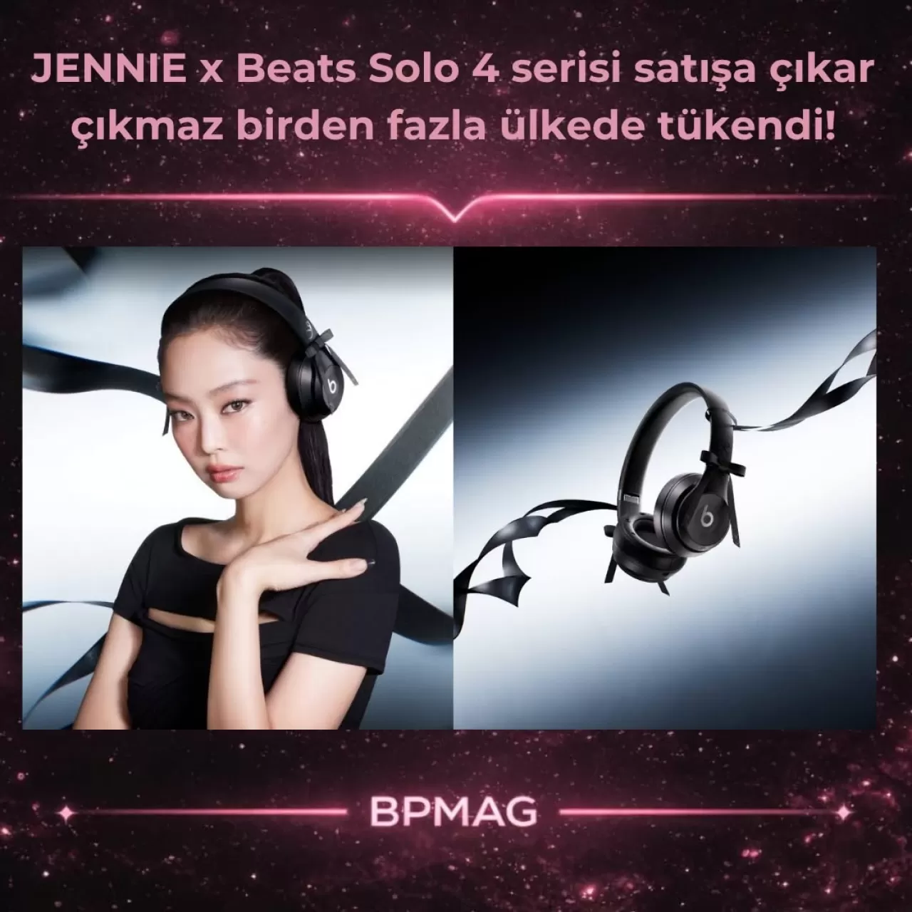 JENNIE x Beats Solo 4 Rekor Kırdı: Çin'de 1 Saniyede Tükendi!