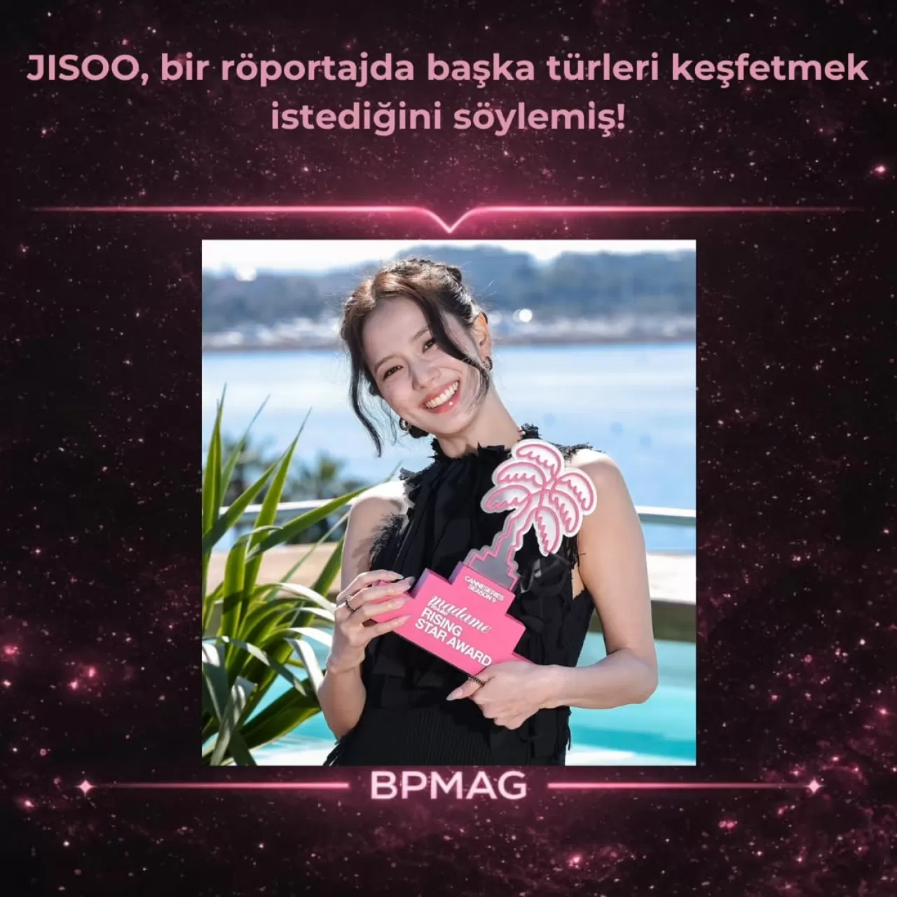 JISOO, Cannes'da Aldığı Yükselen Yıldız Ödülü Sonrası Yeni Türlere Açılıyor