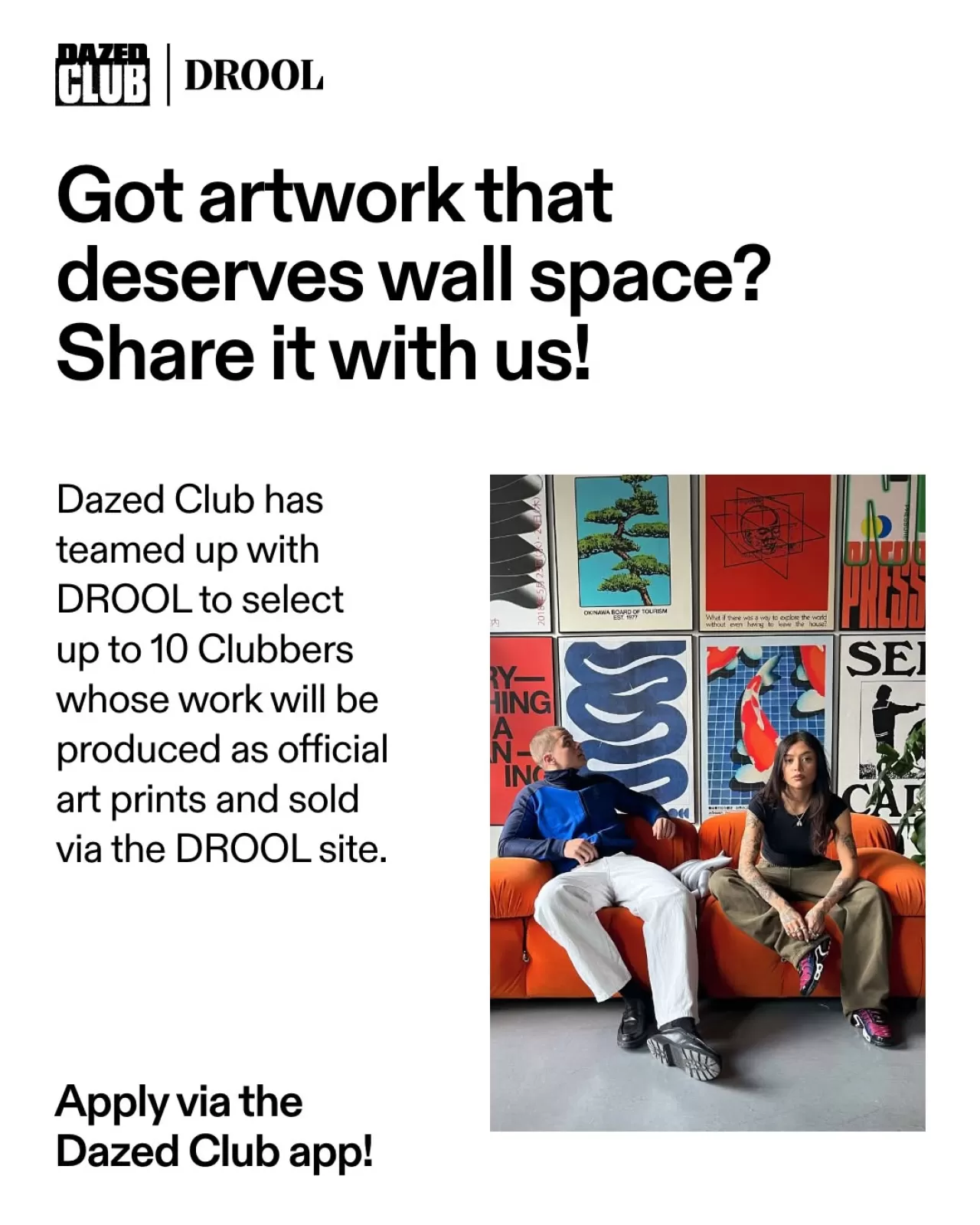 drool_art ve Dazed Club Genç Sanatçı Arıyor: 20 Mayıs Son Başvuru