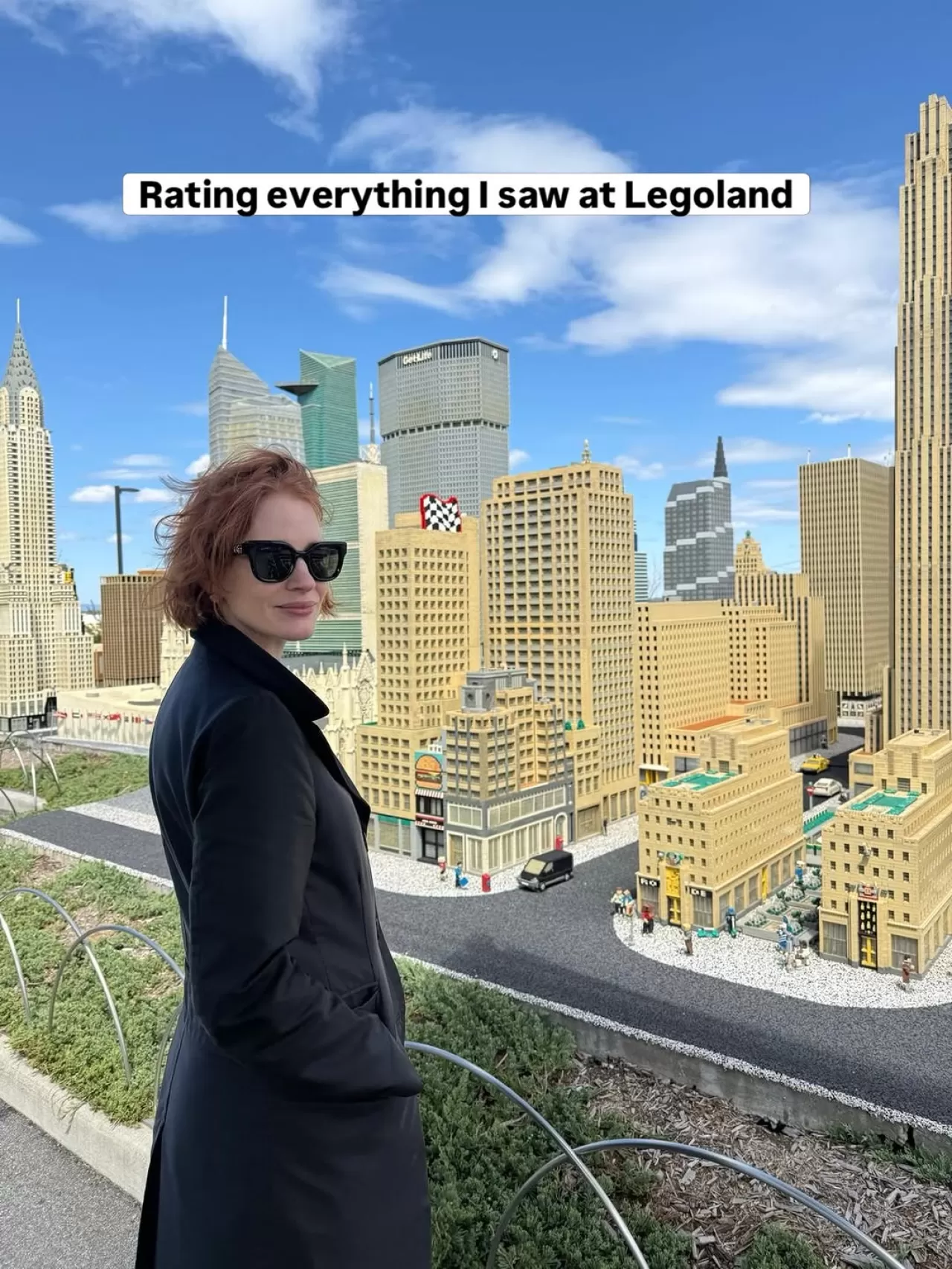 Jessica Chastain'den Legoland New York Paylaşımı