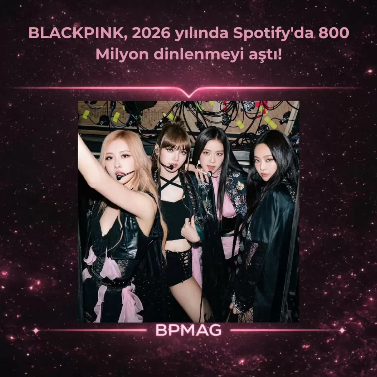 BLACKPINK Spotify'da Tarihi Başarı: 800 Milyon Dinlenme Sınırını Aştı
