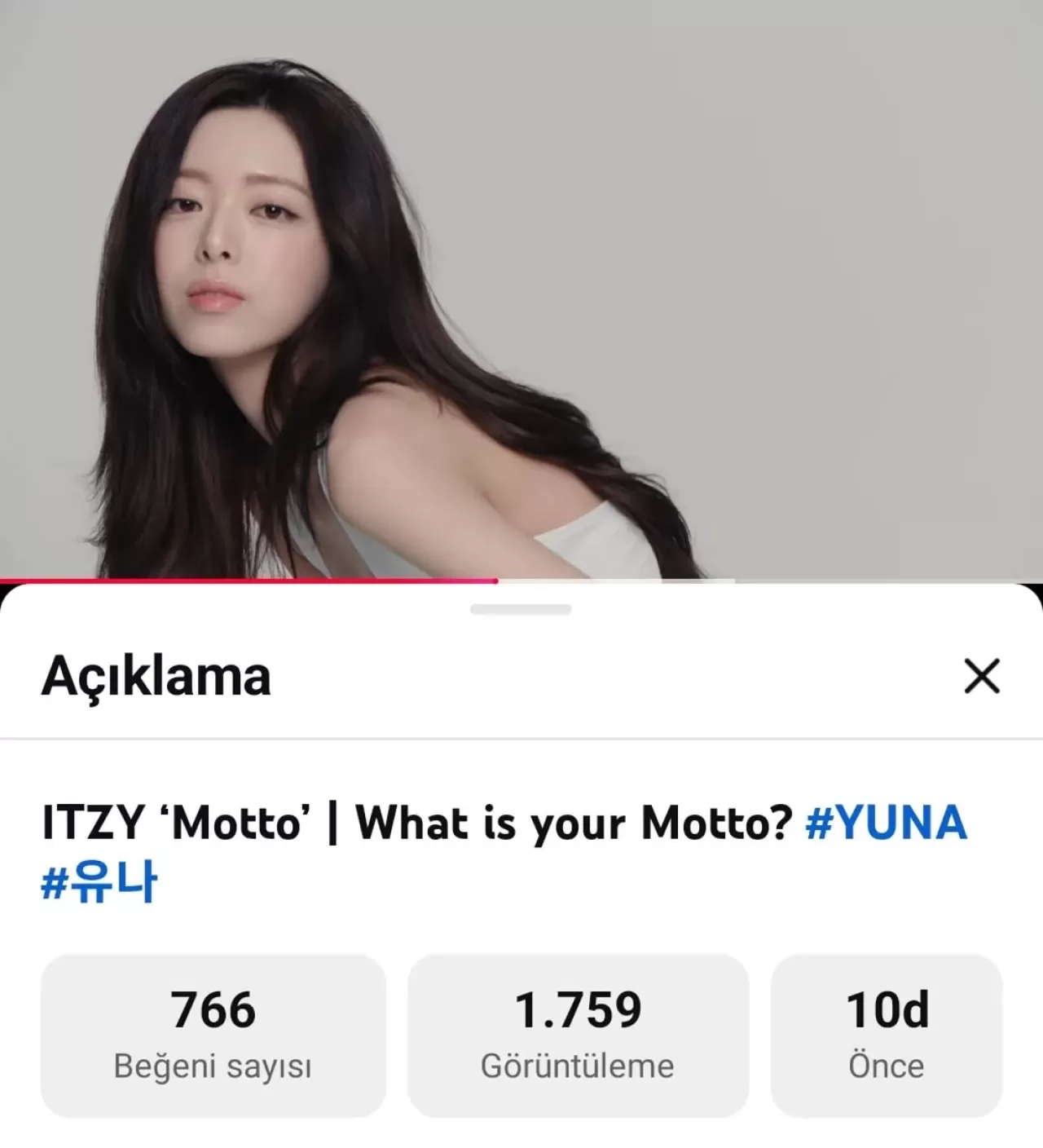 ITZY'nin Yeni Albümü MOTTO için YUNA'nın Özel Tanıtımı Yayınlandı