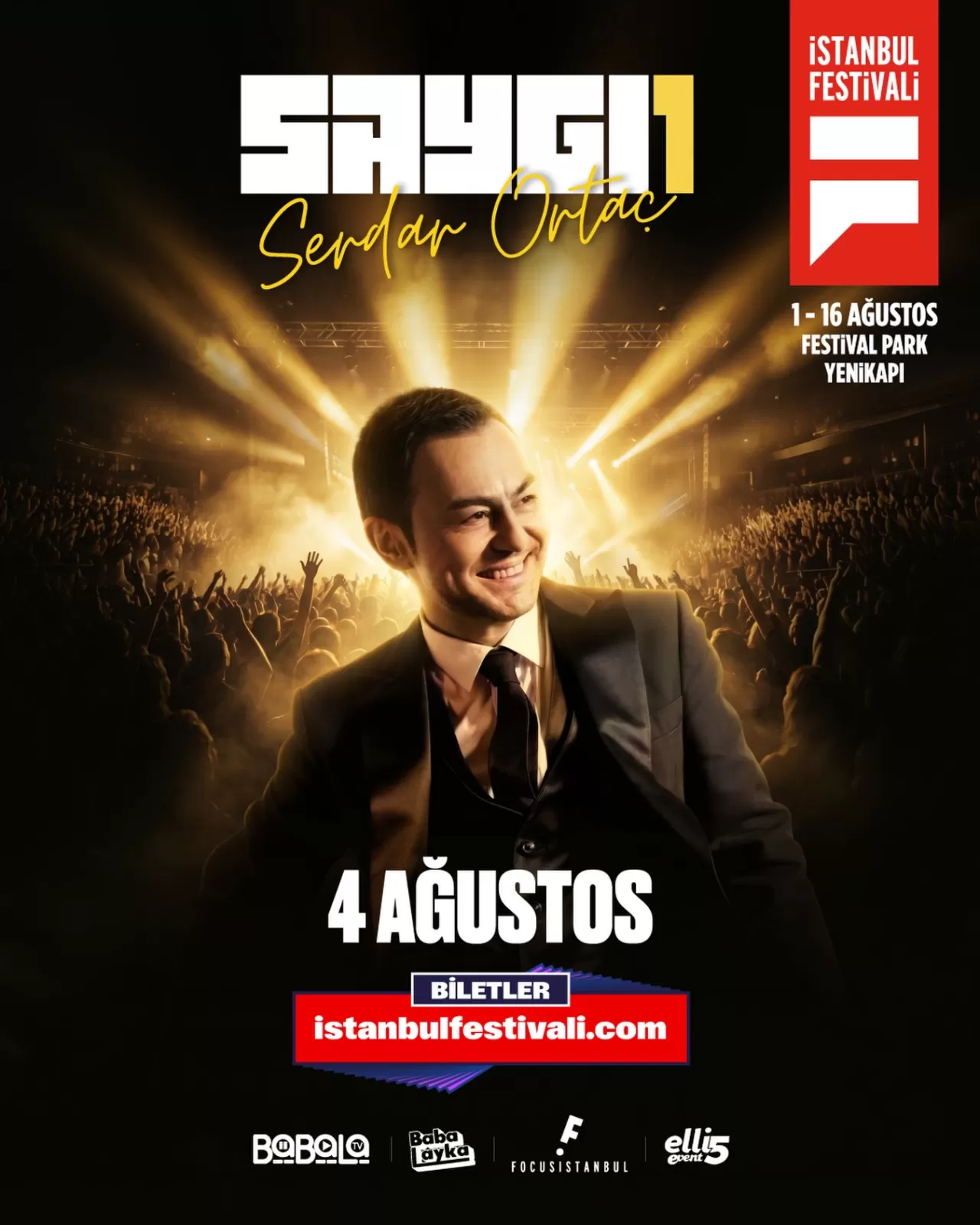 Serdar Ortaç 4 Ağustos'ta İstanbul Festivali'nde Sahne Alacak