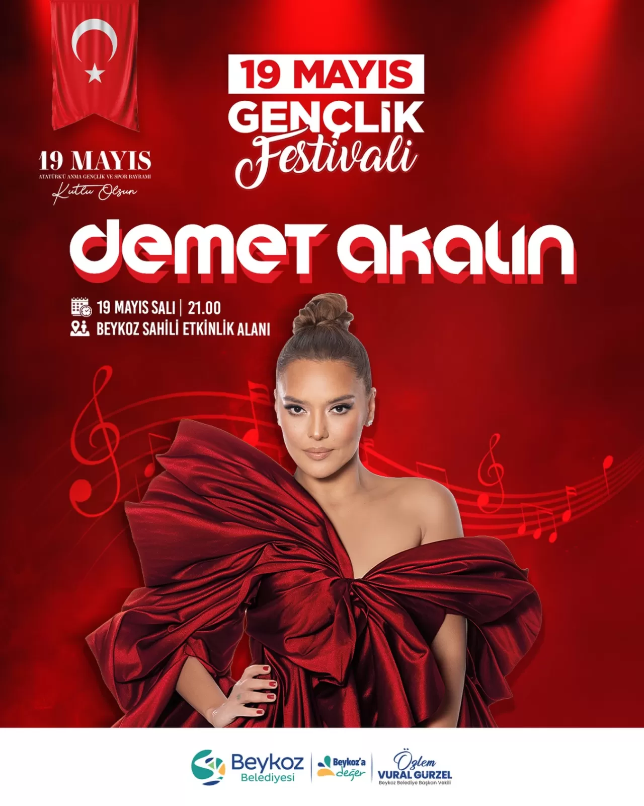 19 Mayıs'ta Beykoz Sahili'nde Demet Akalın Konseri: Etkinlik Ücretsiz