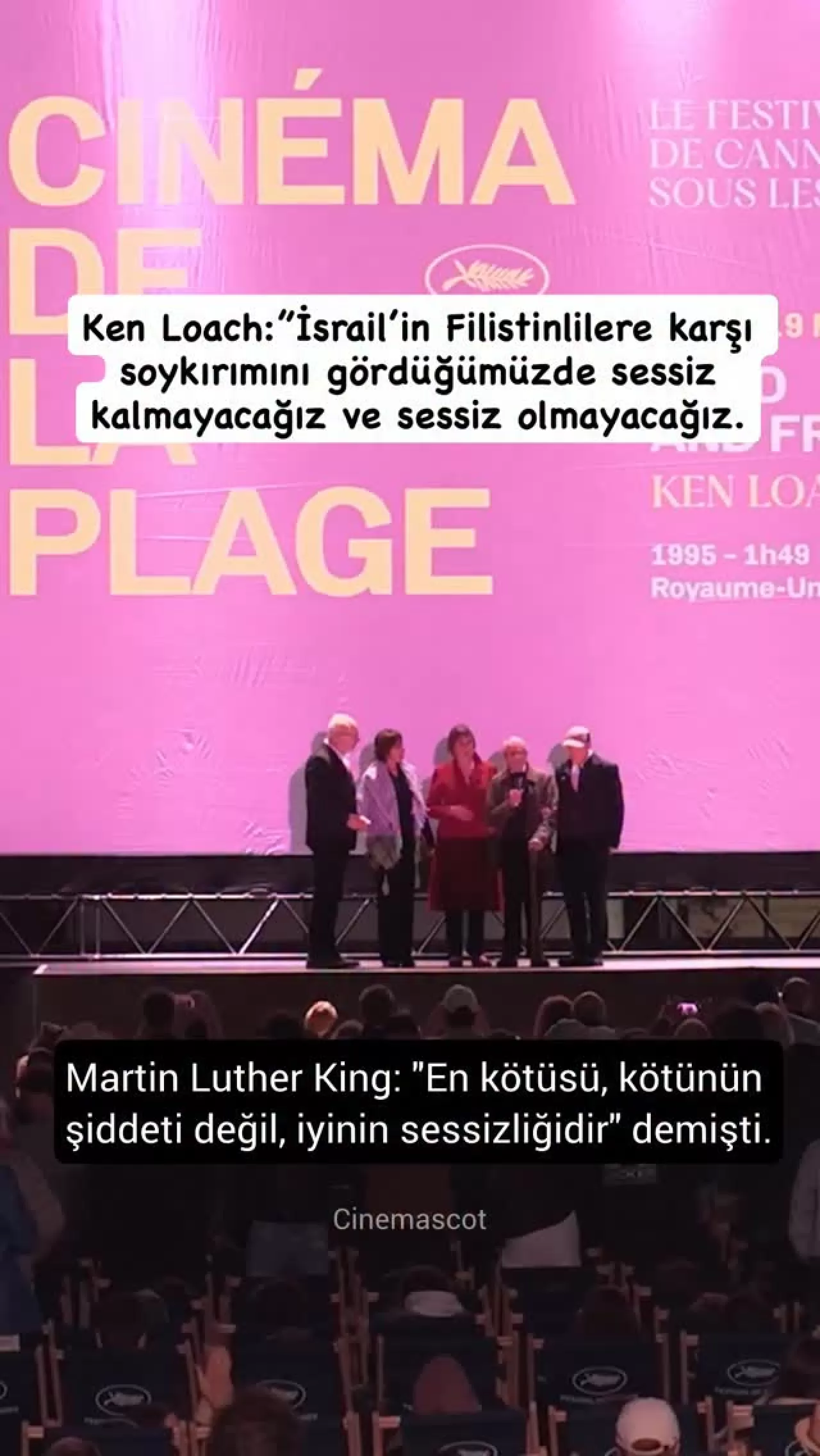 Ken Loach'tan Cannes'da Sert Çıkış: