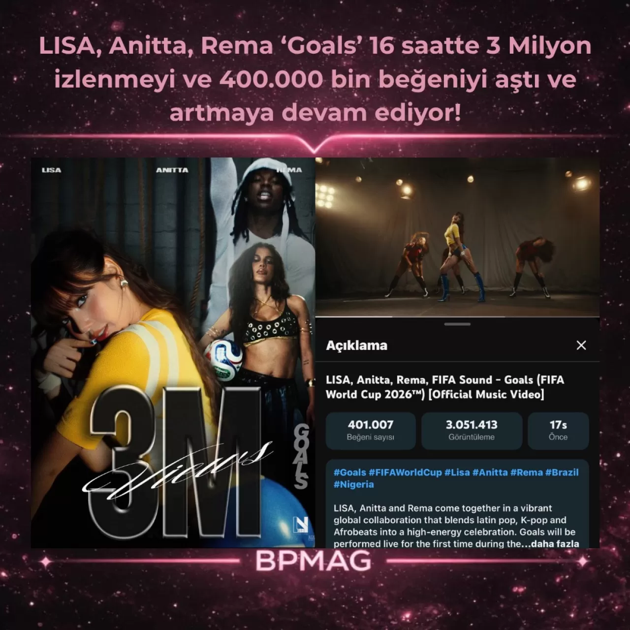 Lisa, Anitta ve Rema'nın 