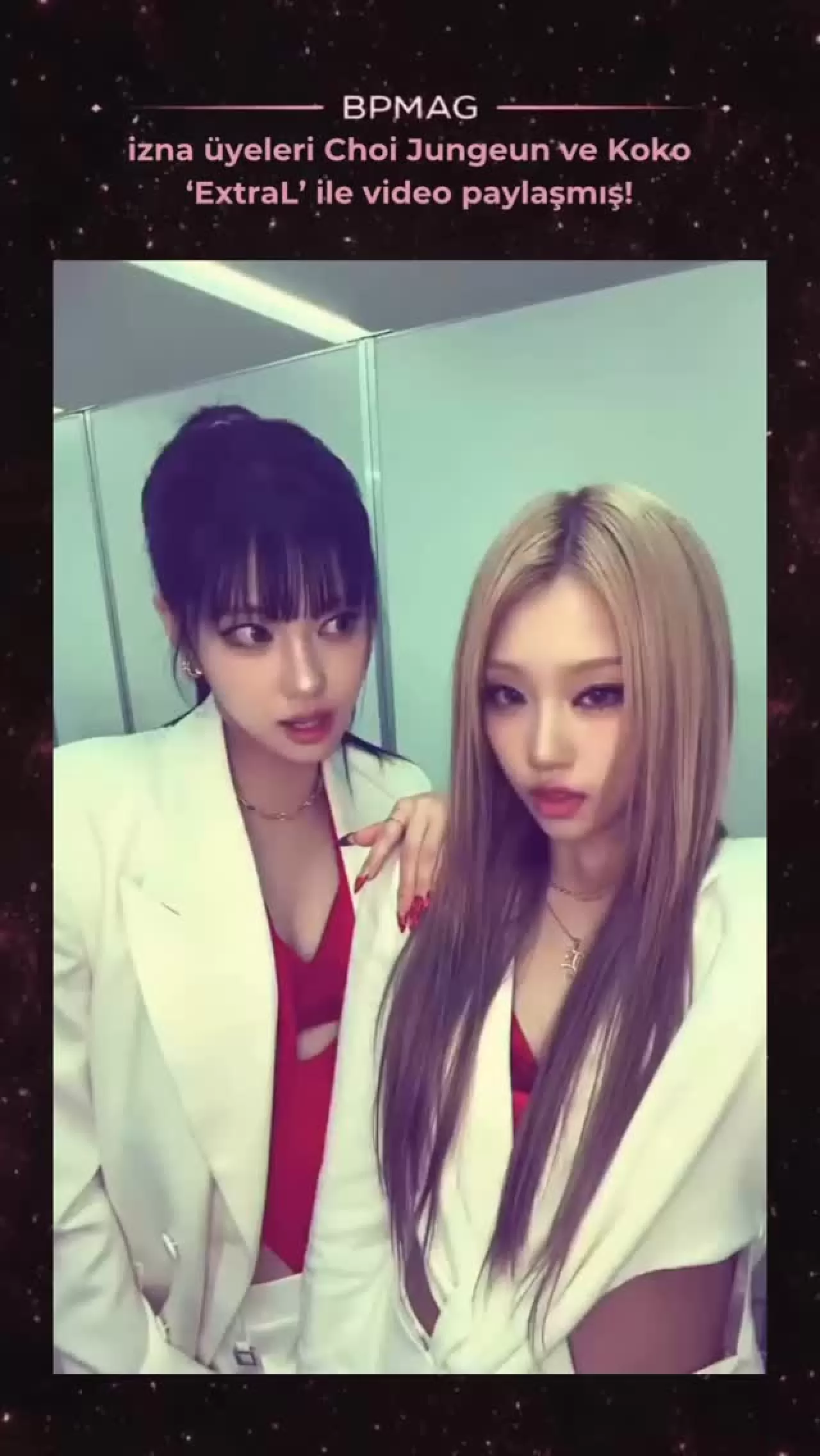izna Üyeleri Choi Jungeun ve Koko ExtraL ile Video Paylaştı