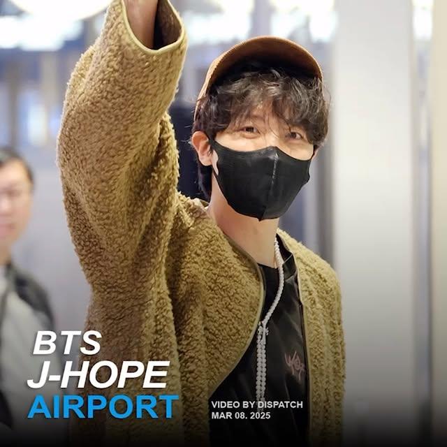 BTS'nin Üyesi 제이홉, 인천국제공항'tan Çıkış Yaptı