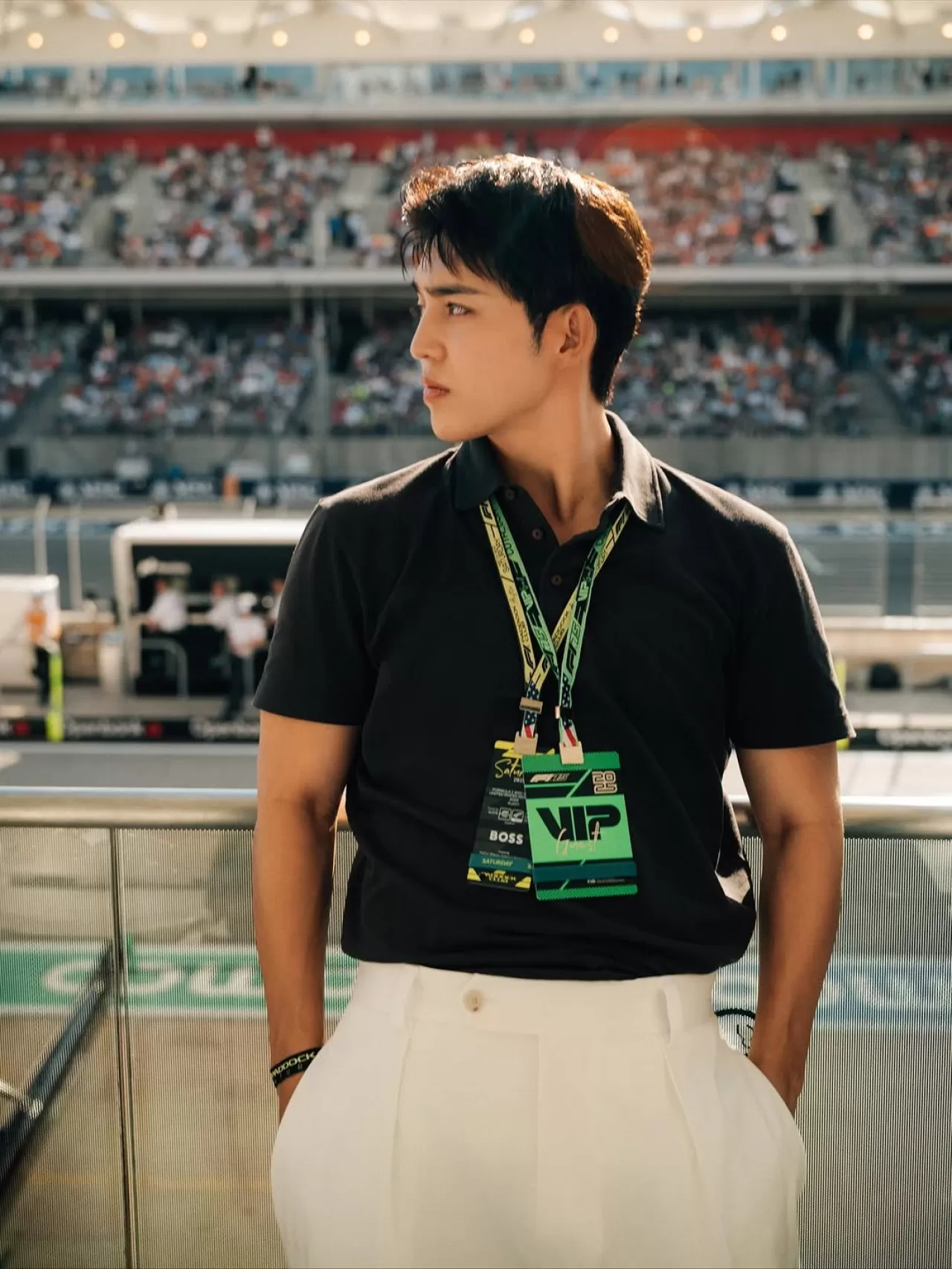 SEVENTEEN Lideri S.Coups, Beckham X Boss Koleksiyonu ile F1 ABD Grand Prix'sinde Görüldü