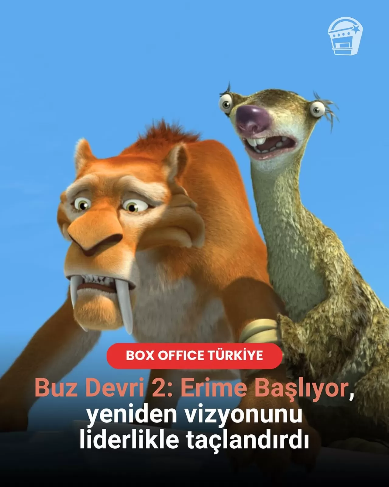 Buz Devri 2: Erime Başlıyor, Türkiye Gişesinde Zirveye Yerleşti
