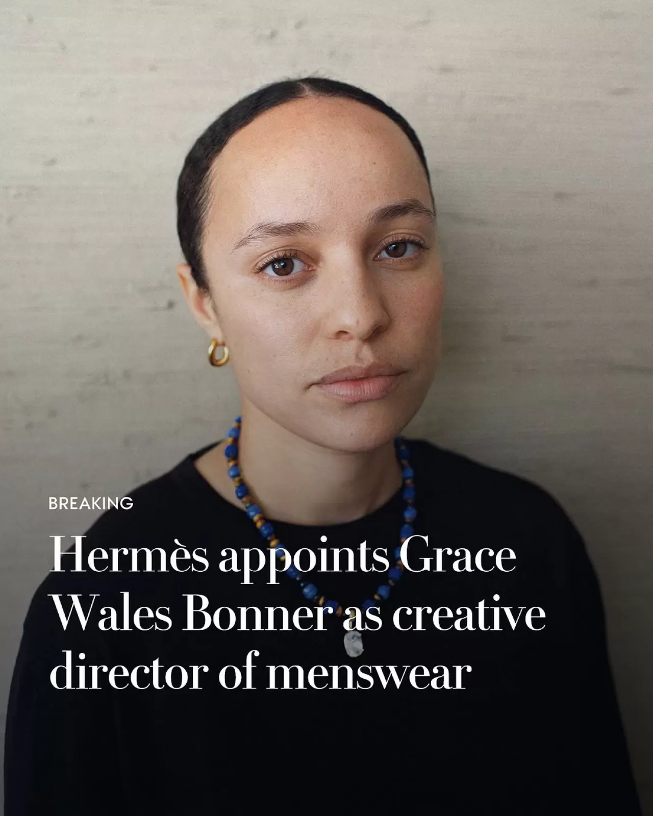 Grace Wales Bonner, Hermès'in Yeni Erkek Modası Sanat Yönetmeni Oldu