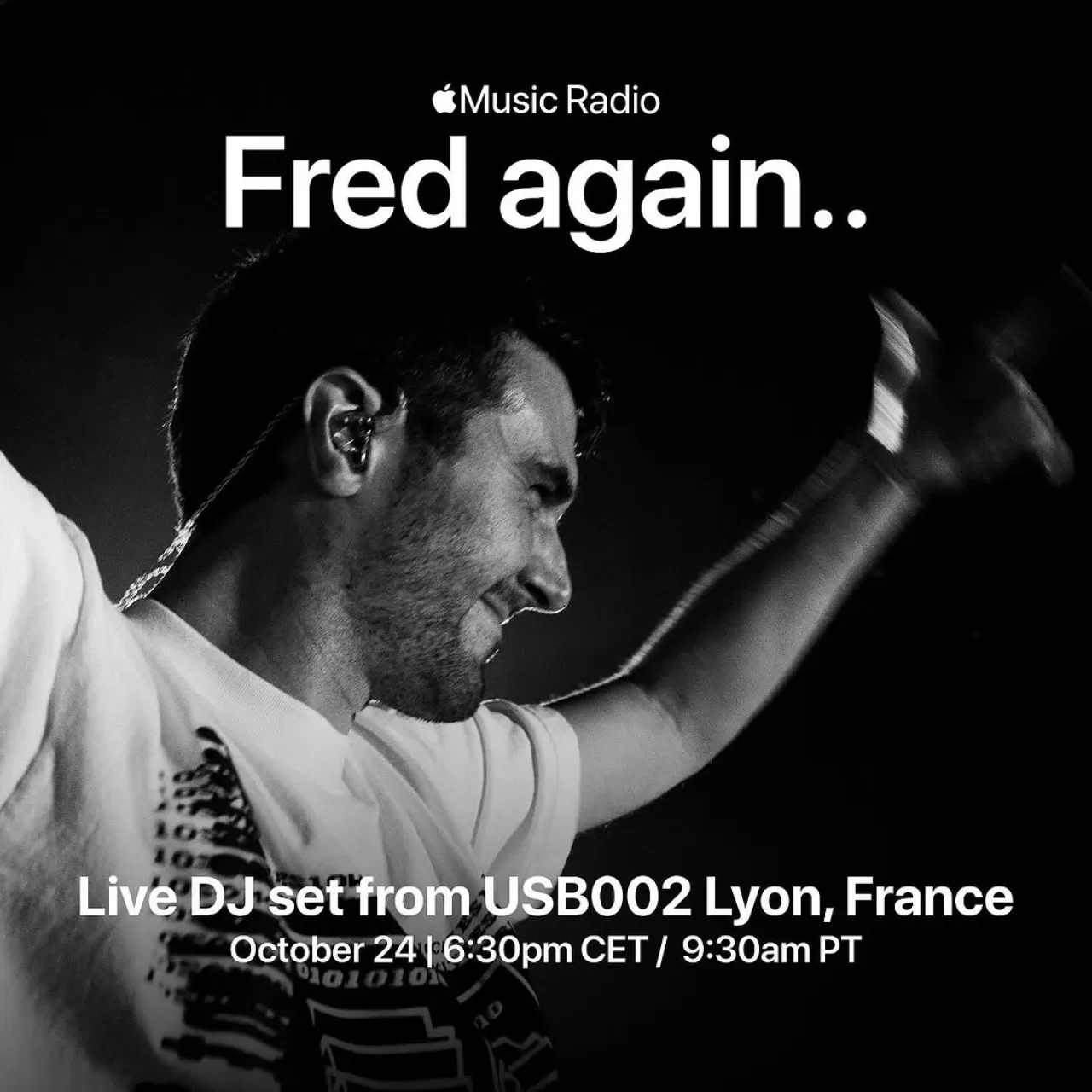 Fred Again.. Lyon'daki DJ Setini Apple Music'te Canlı Yayınlayacak