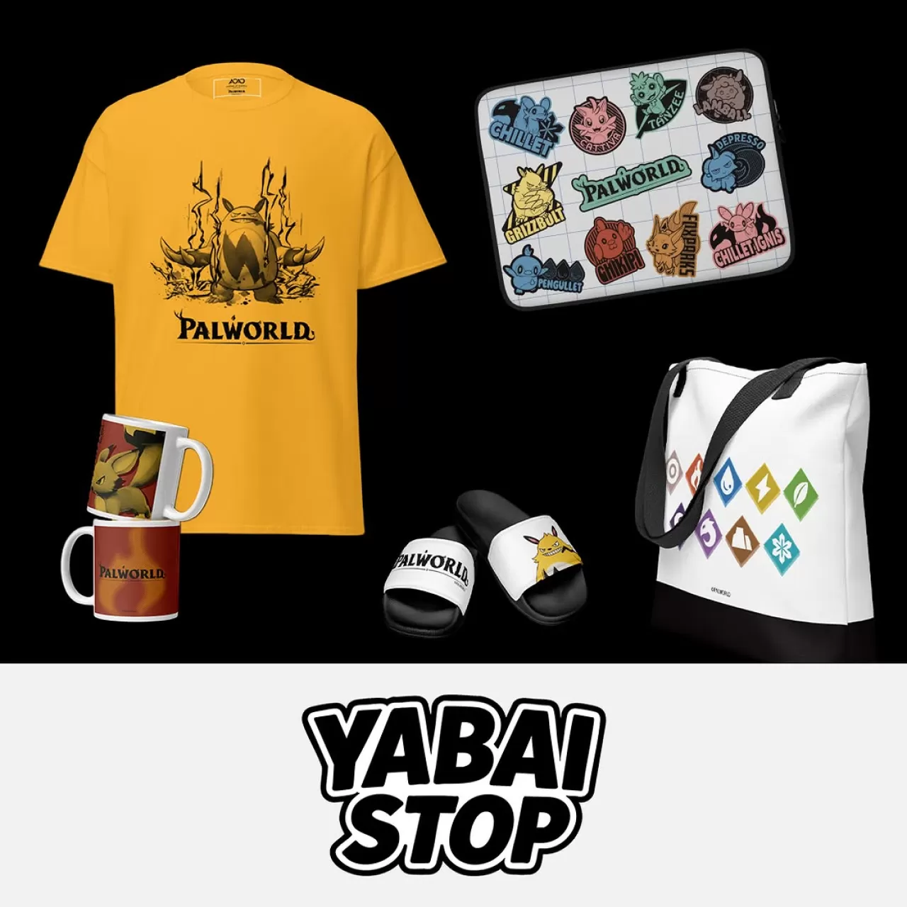 YABAI STOP, Aniplex of America Ürünlerinde Palworld Temalı Ürünlere Yer Veriyor