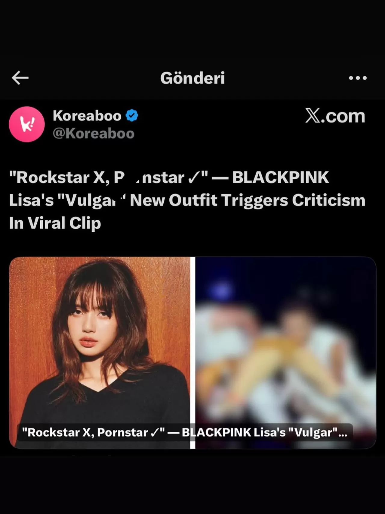 BLINK'lerden Koreaboo'ya Tepki: Lisa'nın Kıyafeti Hakkındaki Haber Cinsiyetçi Bulundu