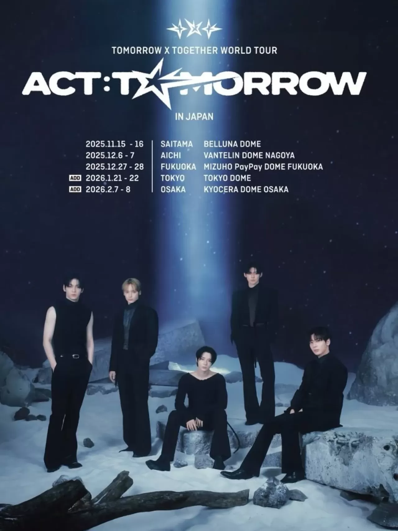 TOMORROW X TOGETHER Japonya Turnesine Tokyo Dome ve Kyocera Dome Konserleri Eklendi
