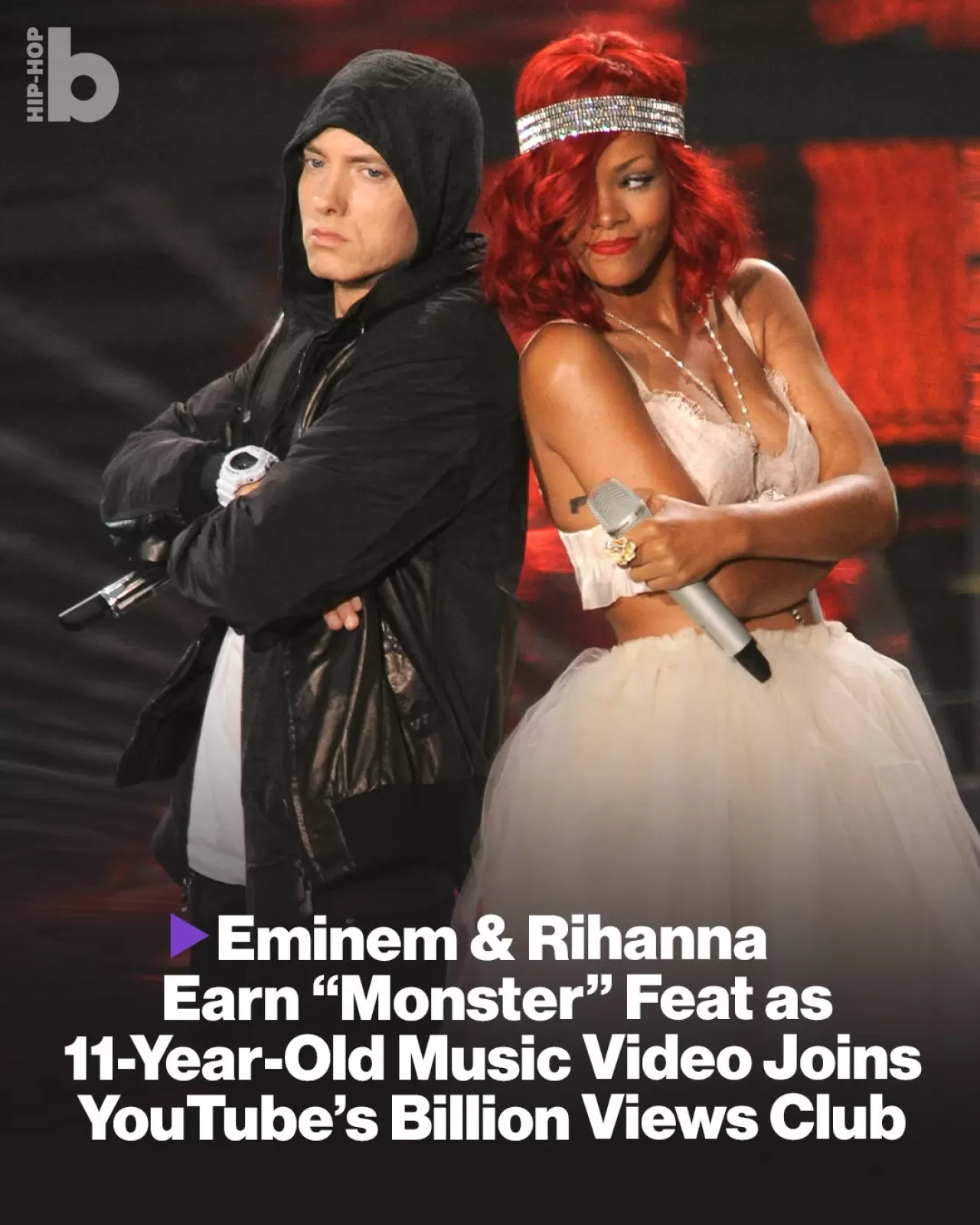 Eminem ve Rihanna'nın "The Monster" Klibi YouTube'da 1 Milyar İzlemeyi Aştı