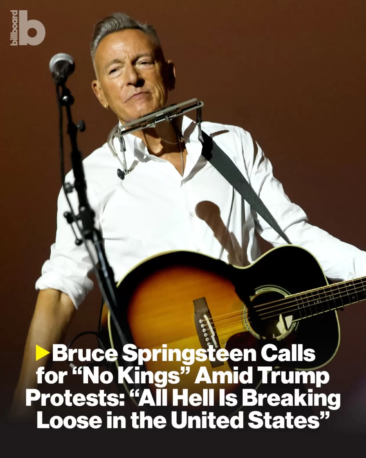 Bruce Springsteen, Konserinde ABD'deki Protestolara Atıfta Bulundu