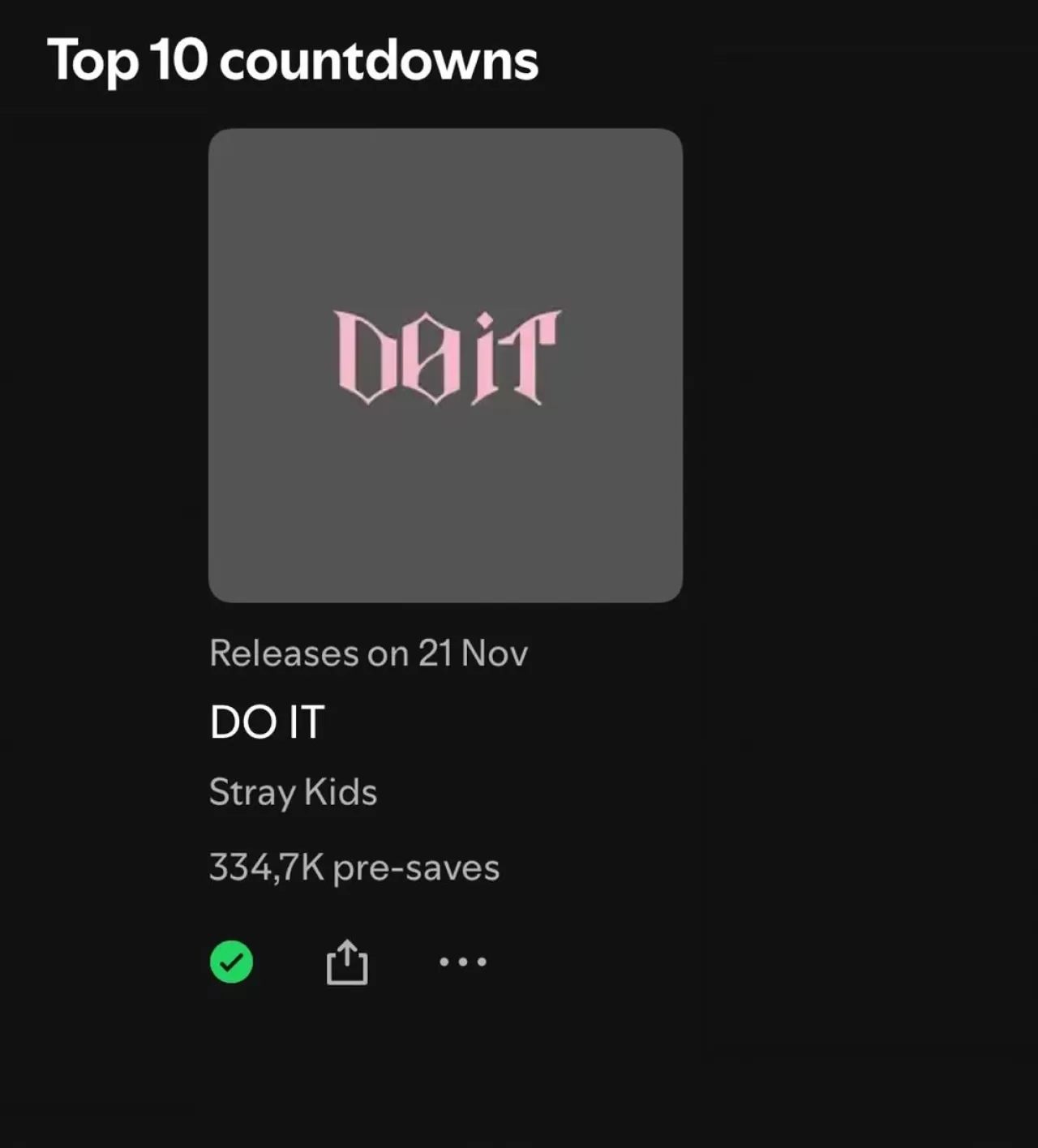 Stray Kids "DO IT" Mini Albümü Spotify'da Rekor Ön Kayıtla Zirveye Yükseldi