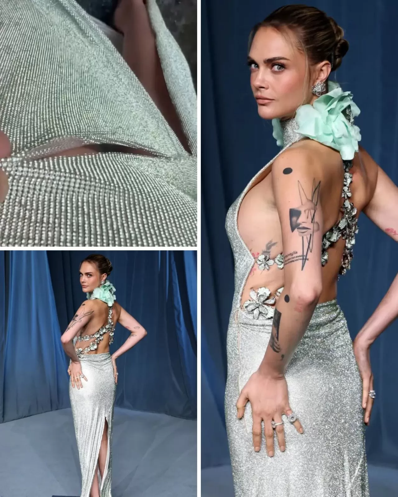 Cara Delevingne'in Akademi Müzesi Galası Kıyafeti Sahne Öncesi Yırtıldı