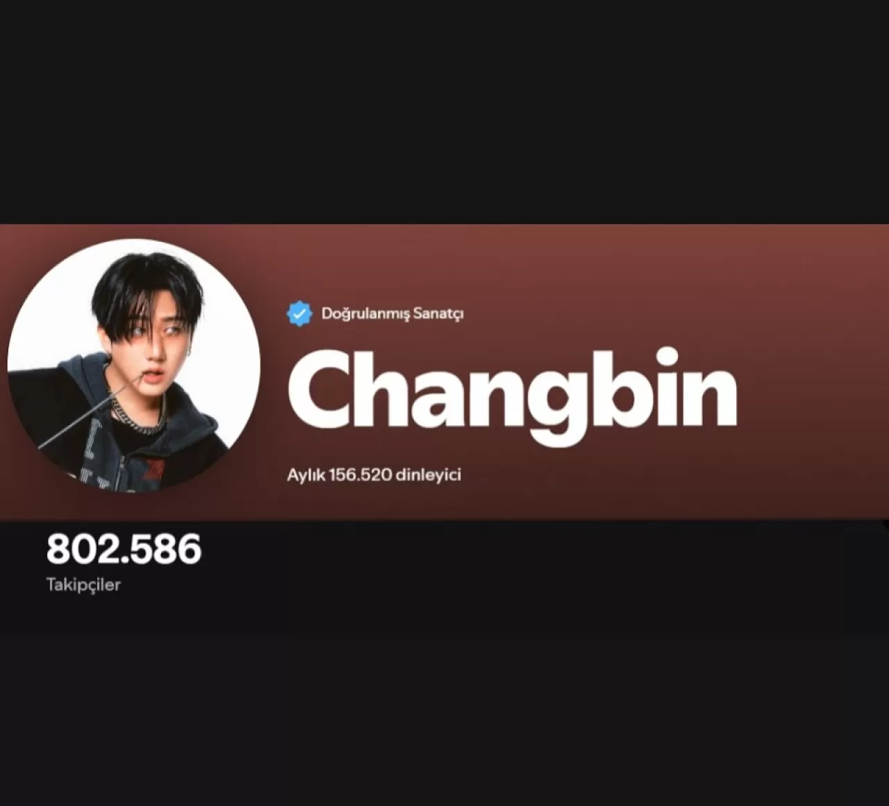 Stray Kids Üyesi Changbin, Spotify'da 800 Bin Takipçi Barajını Aştı