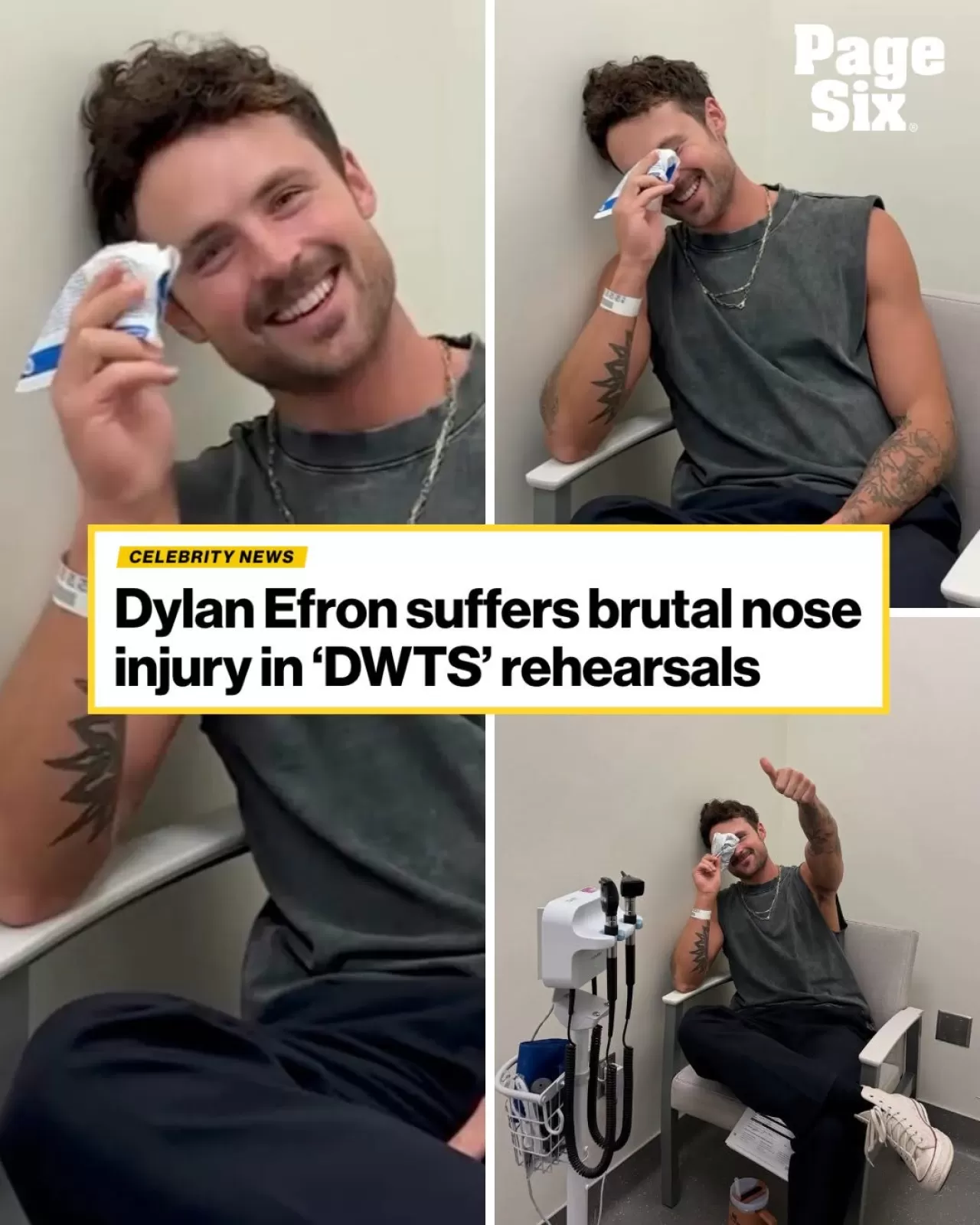 Dylan Efron, 'DWTS' Provalarında Burnunu Kırdığını Açıkladı
