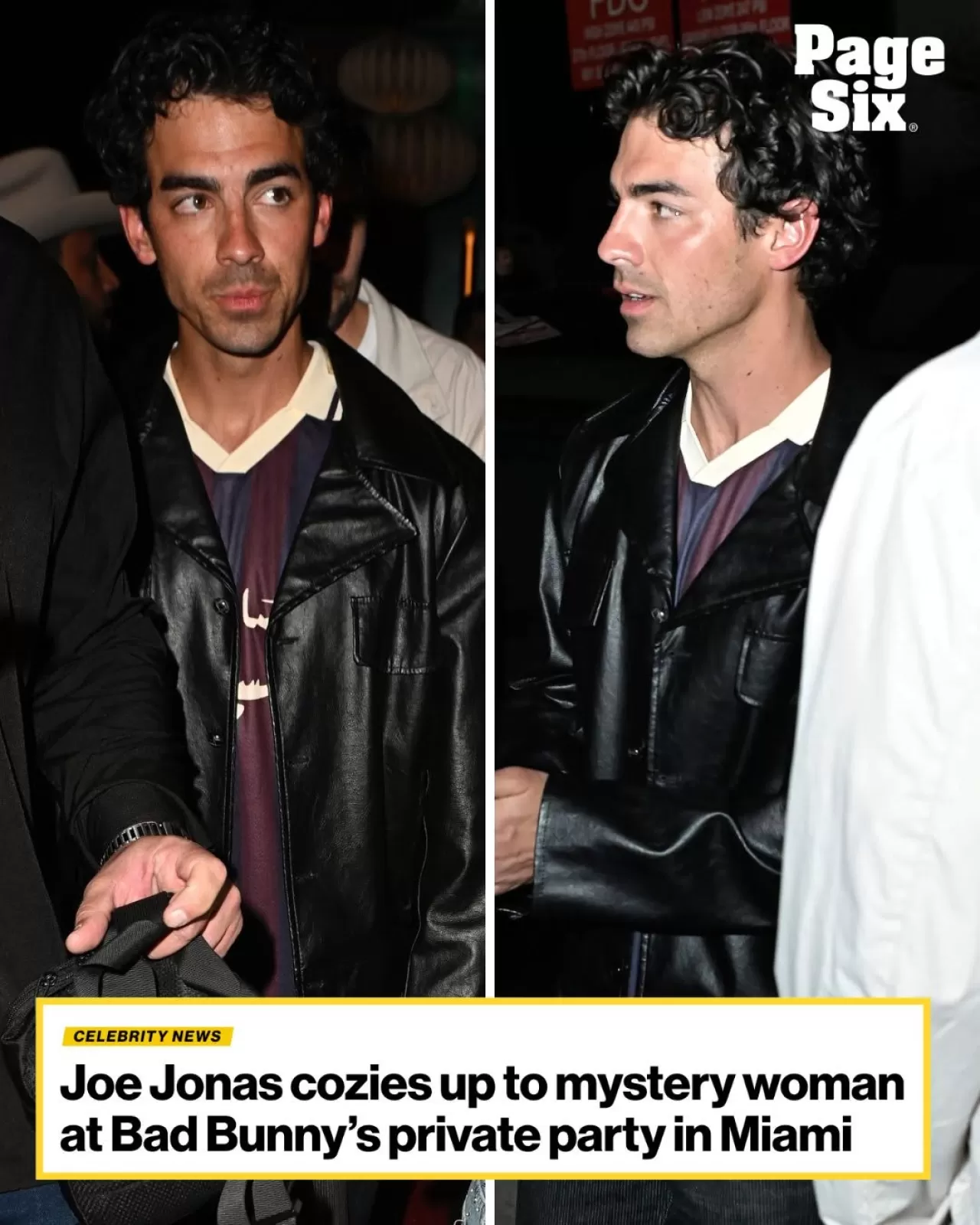 Joe Jonas, Miami'de Bad Bunny'nin Partisinde Gizemli Bir Kadınla Görüntülendi