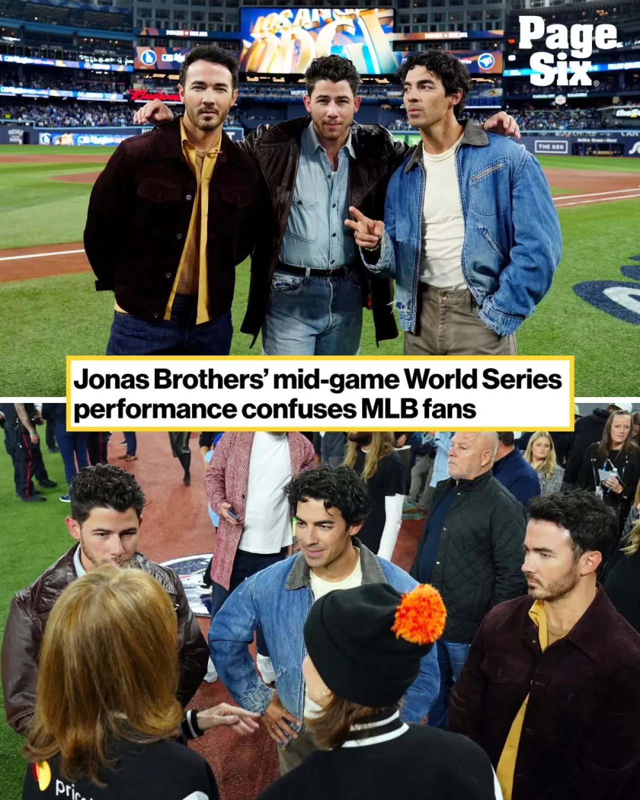 Jonas Brothers, Dünya Serisi'nin İkinci Maçında Sahne Alarak Tartışma Yarattı