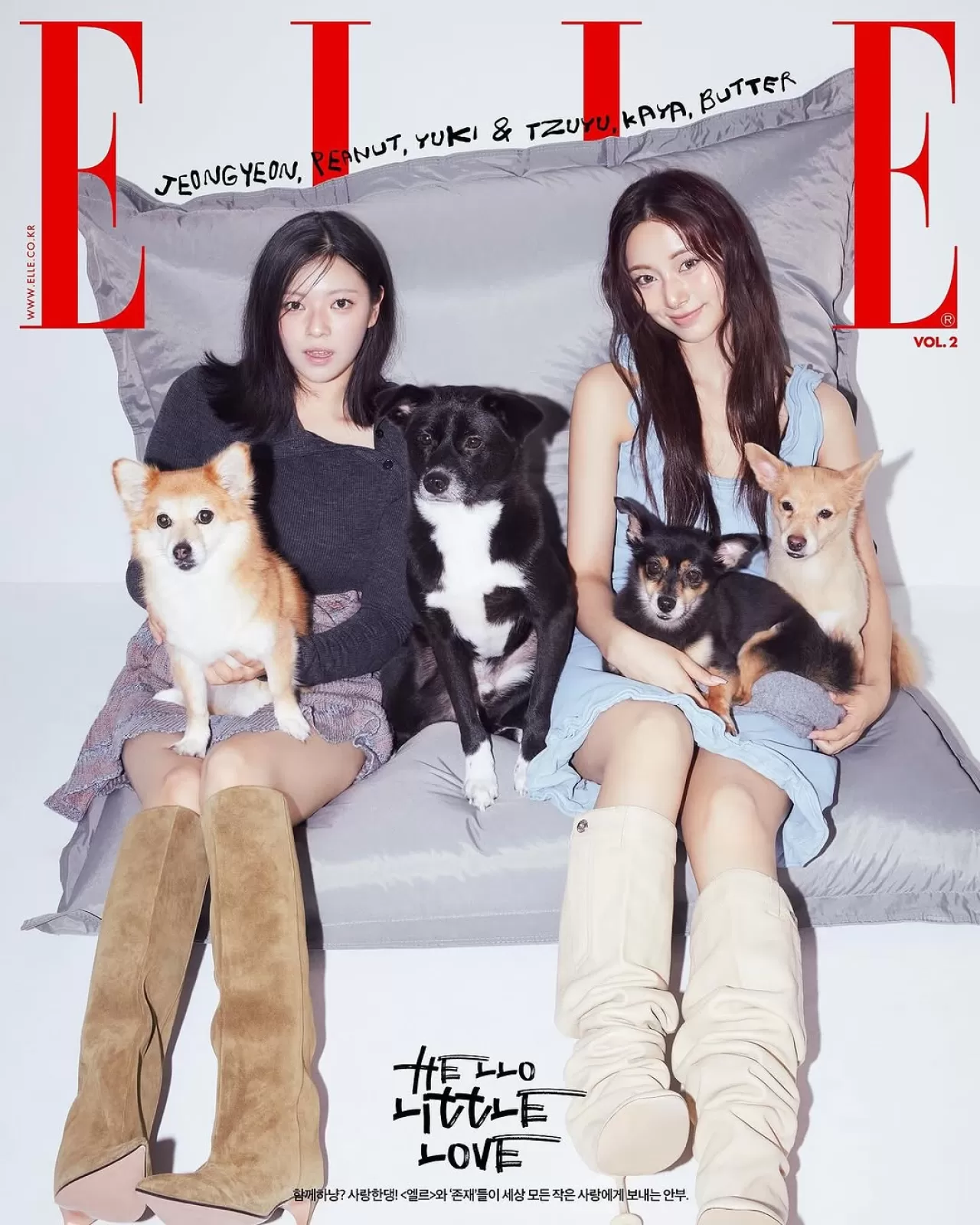 TWICE Üyeleri Elle Korea'nın "Hello, Little Love" Projesi İçin Objektif Karşısına Geçti