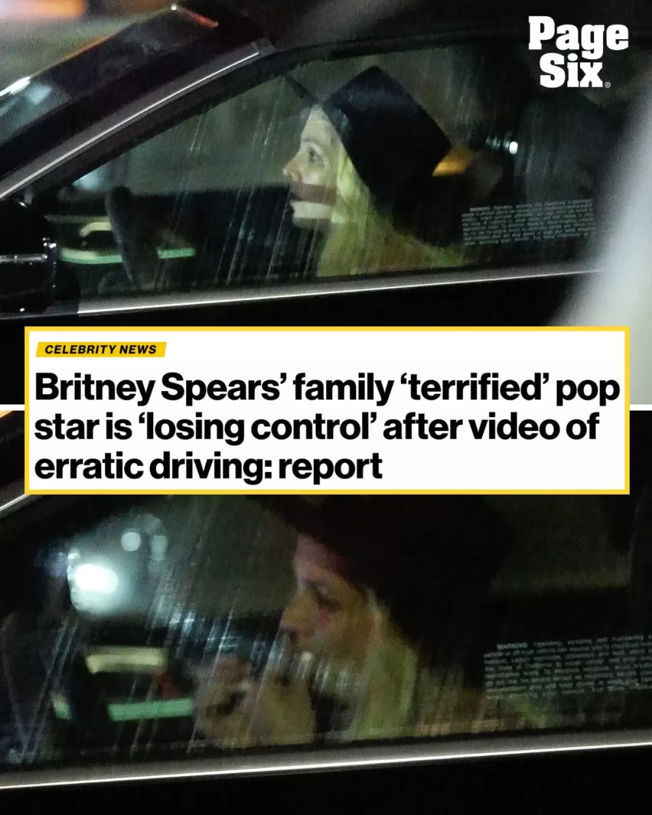 Britney Spears'ın Gece Trafiğindeki Araç Görüntüleri Ailesinde Endişe Yarattı