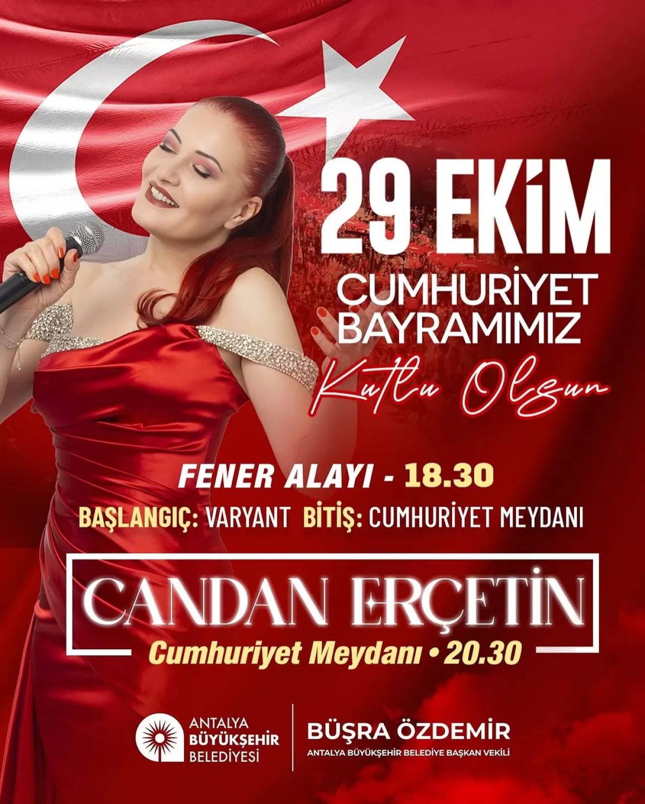 Candan Erçetin, 29 Ekim'de Antalya'da Sahne Alacak