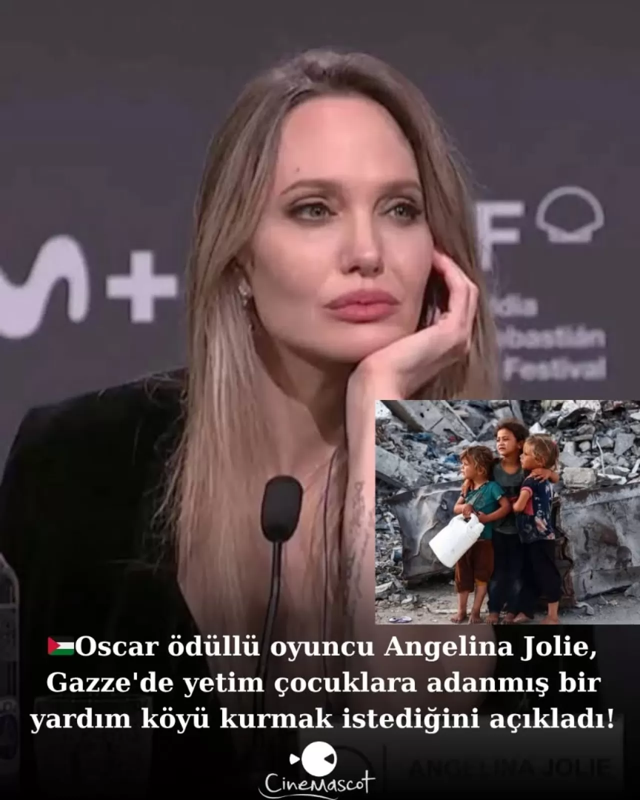 Angelina Jolie, Gazze'de Yetim Çocuklar İçin Yardım Köyü Kurma Planını Açıkladı