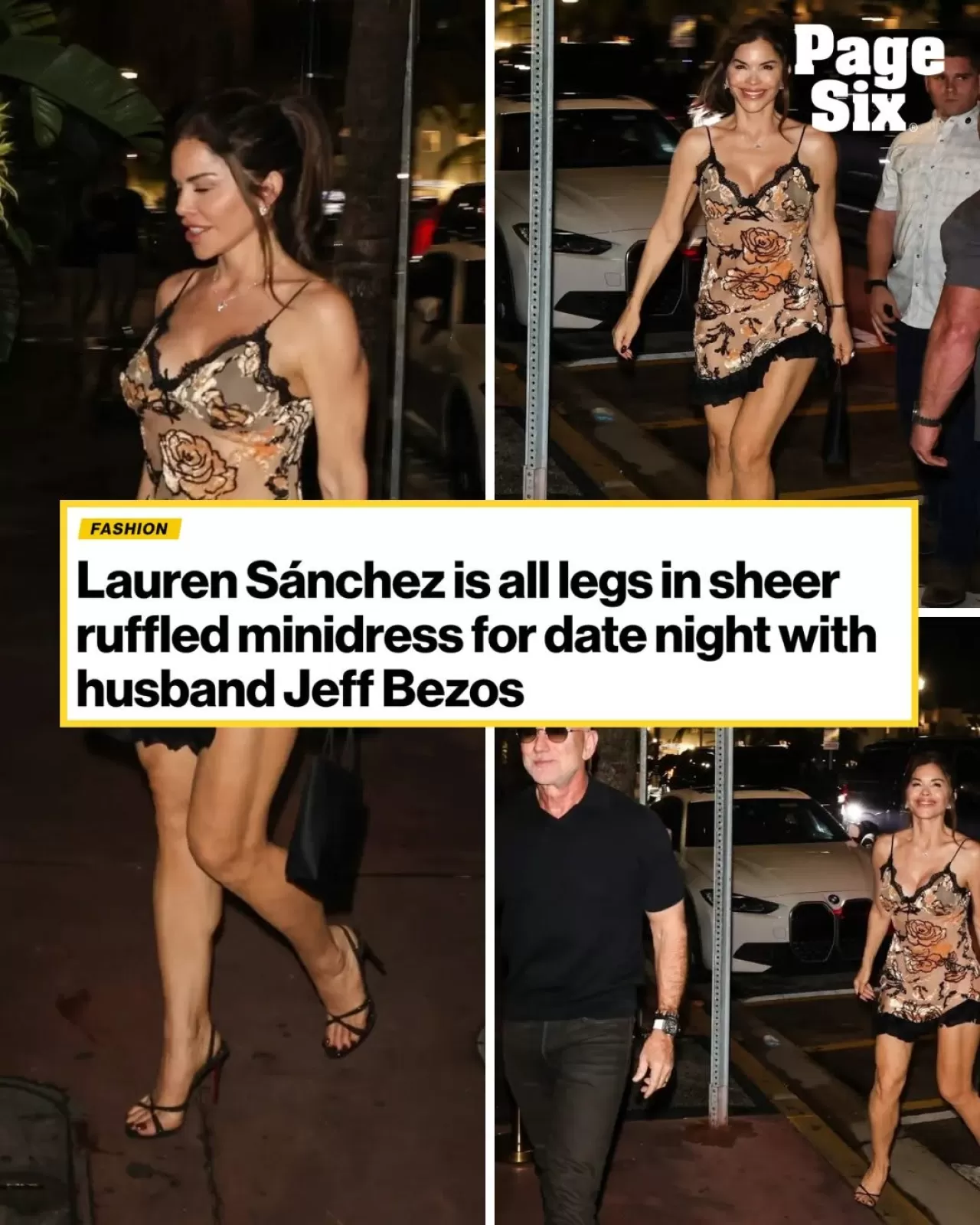Lauren Sánchez ve Jeff Bezos Miami Beach'te Görüldü