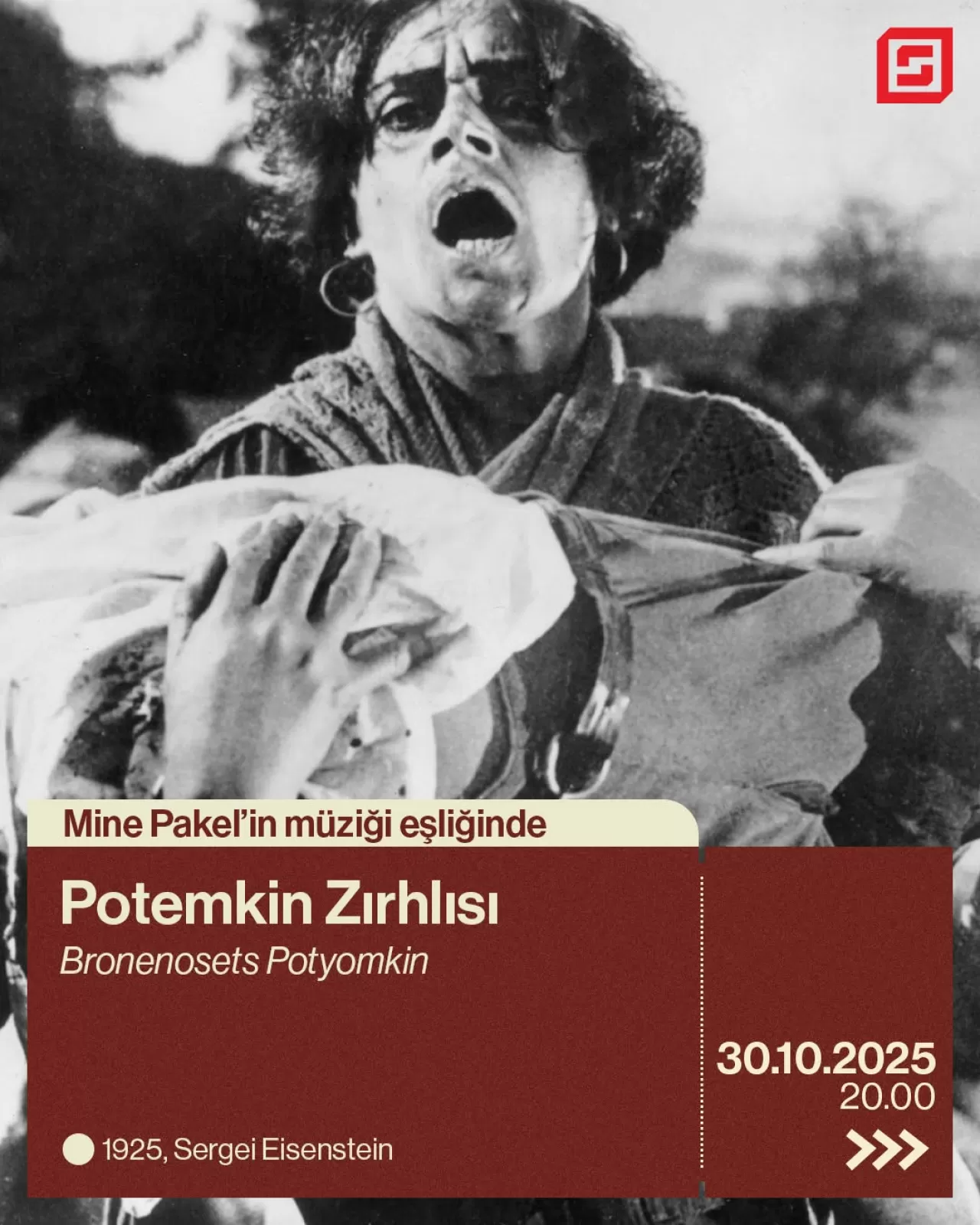 "Potemkin Zırhlısı", Sinematek Sinema Evi'nde 2K Restore Edilmiş Kopya ile Gösterilecek