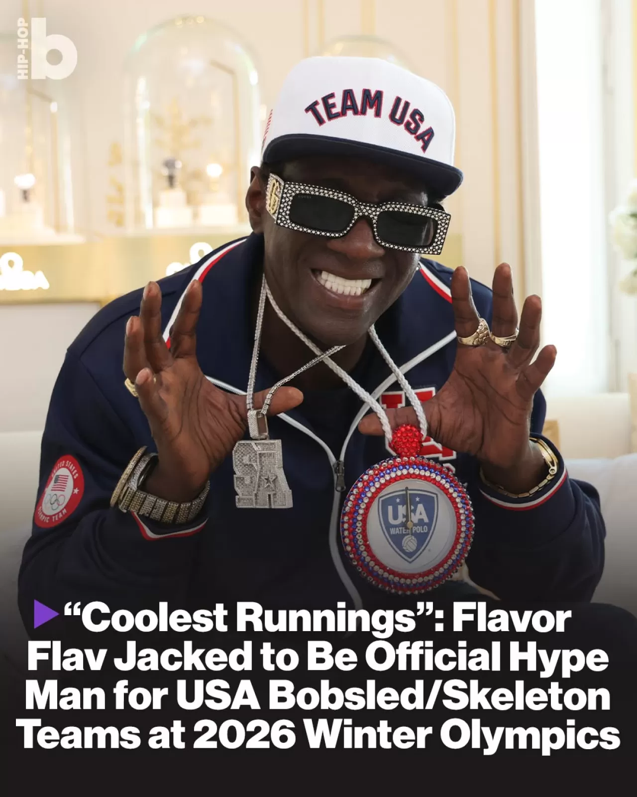 Flavor Flav, 2026 Kış Olimpiyatları'nda Team USA Kızağı ve Skeleton Takımı'nın Destekçisi Oldu