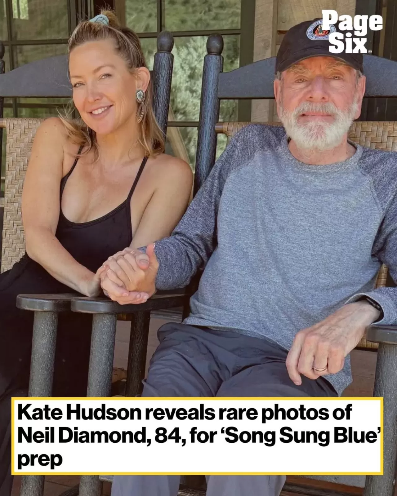 Kate Hudson, Neil Diamond ile Film Öncesi Sosyal Medya Paylaşımında Bulundu