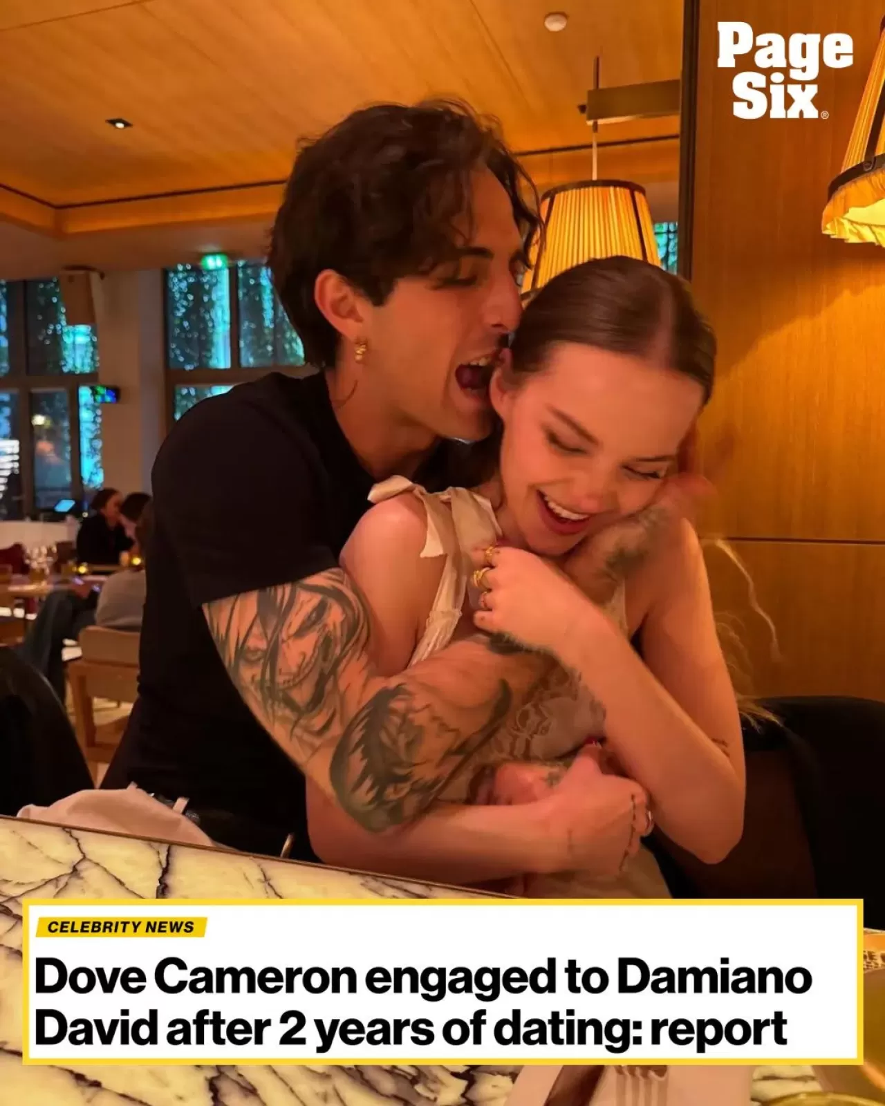 Dove Cameron ile Måneskin Solisti Damiano David'in Nişanlandığı Bildirildi