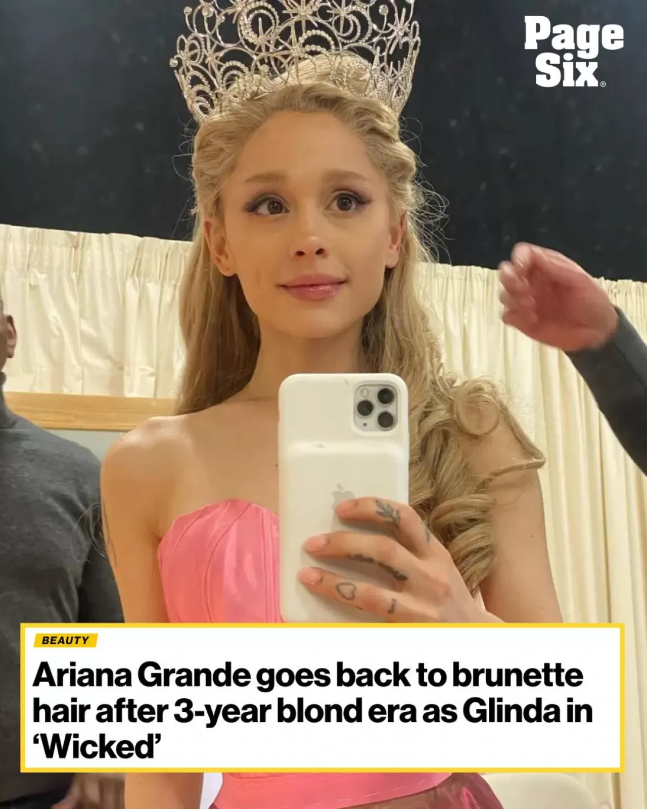 Ariana Grande, 'Wicked' Filmindeki Glinda Rolünün Ardından Sarı Saçlarına Veda Etti