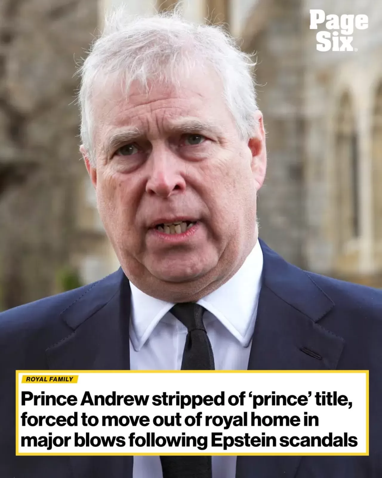 Prens Andrew'un Prens Unvanı Alındı ve Kraliyet Konutundan Çıkarılıyor