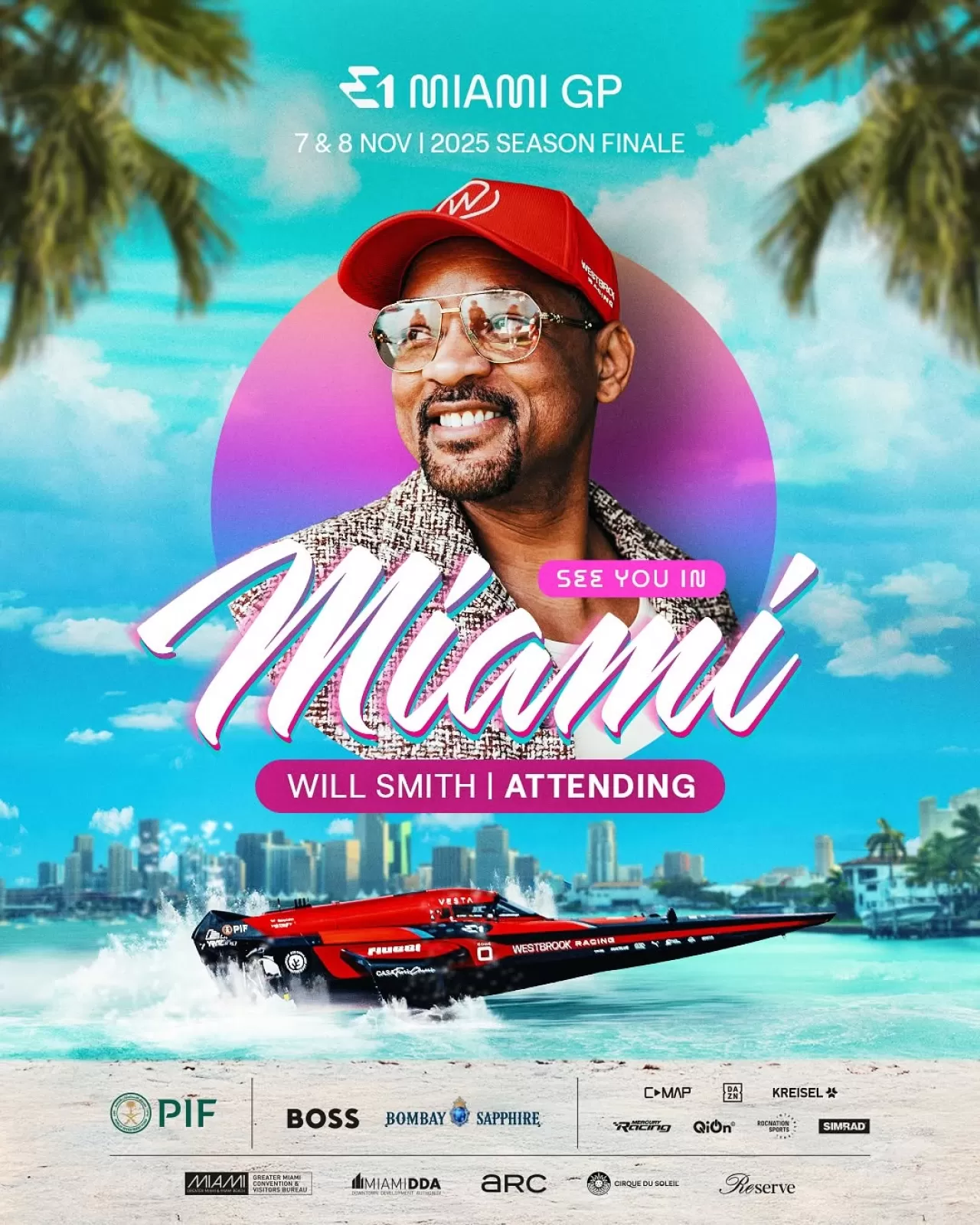 Will Smith, 2025 E1 Sezon Finali'nde Miami'de Sahne Alacak