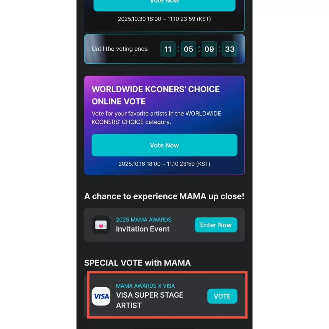 MAMA Fans' Choice 2025 Ödüllerinde İkinci Oylama Turu Başladı