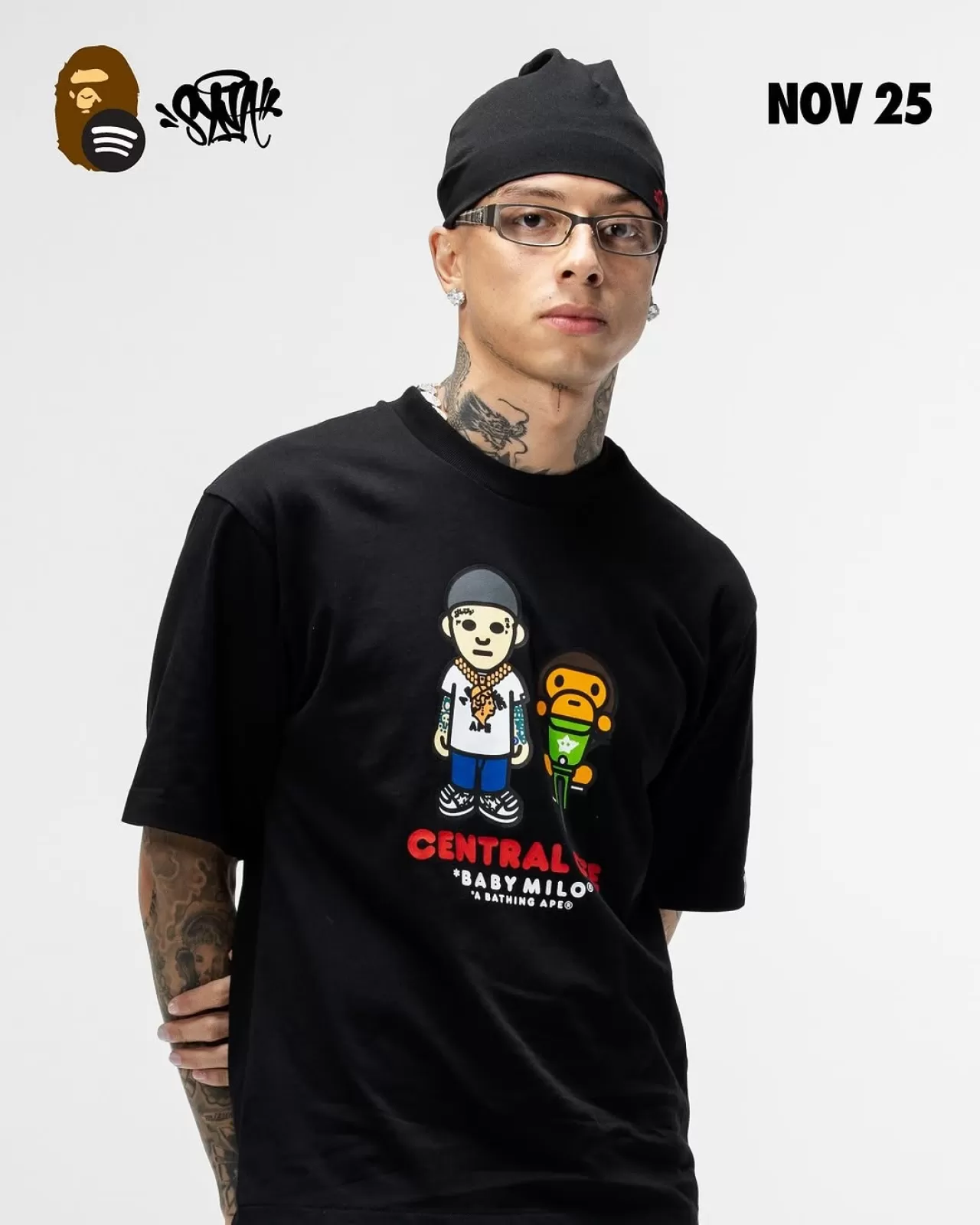 Spotify, BAPE ve Syna ile Central Cee'nin Yeni İş Birliğini Duyurdu