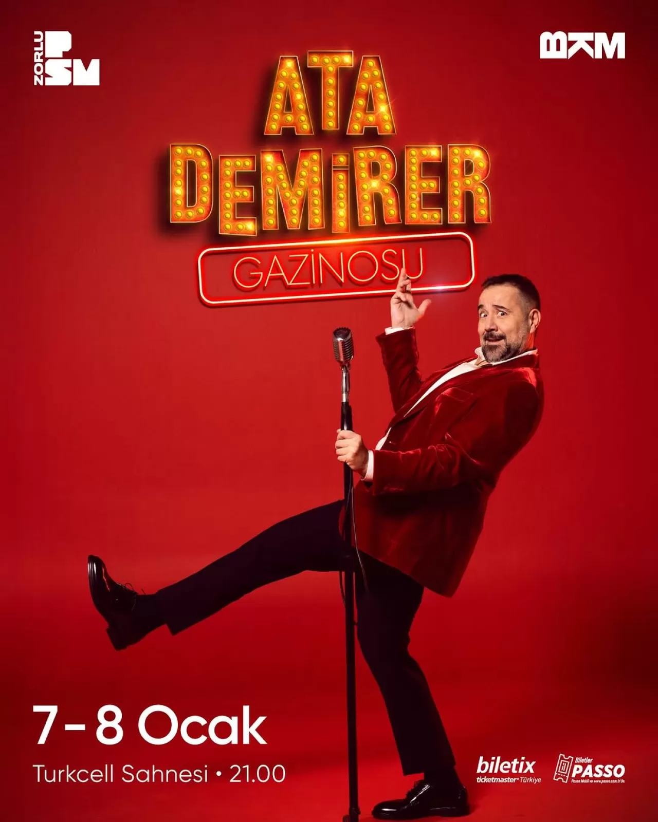 Ata Demirer, Yeni Yılda Zorlu PSM'de Seyirciyle Buluşacak